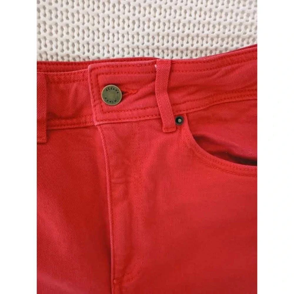 Sezane red denim